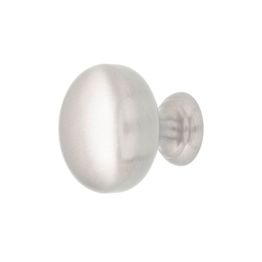 Prestige 32mm Round Knob - Brushed Nickel - Zinc Alloy - Easy Install