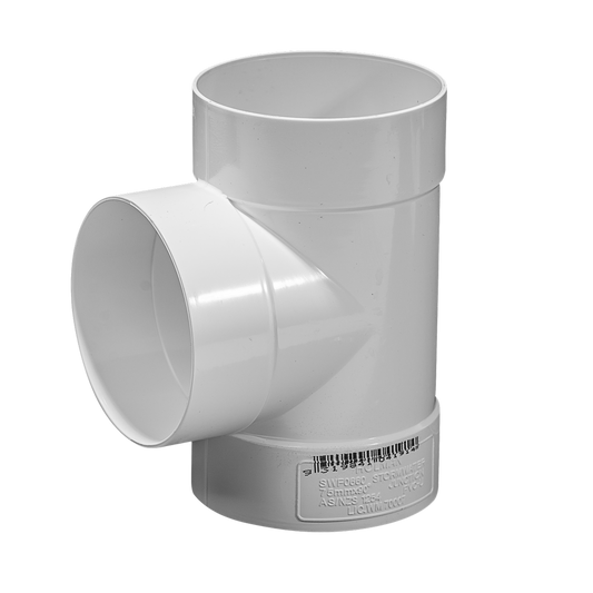 Holman 75mm Storm U PVC Junction - Female & Female - Durable - White - Auzzistore