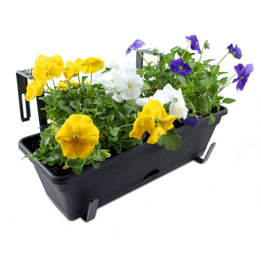 Jack Deluxe Adjustable Window Box Planter - Steel - 37cm - Secure Fit
