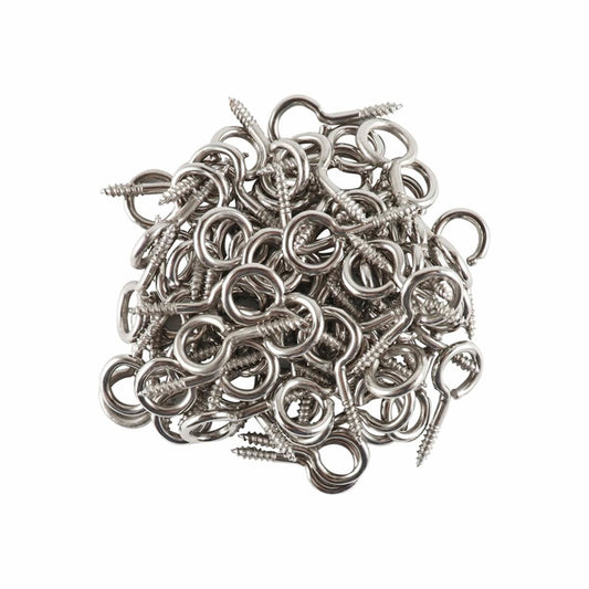 Everhang Screw Eye Hooks - 7mm - Steel - Easy to Install