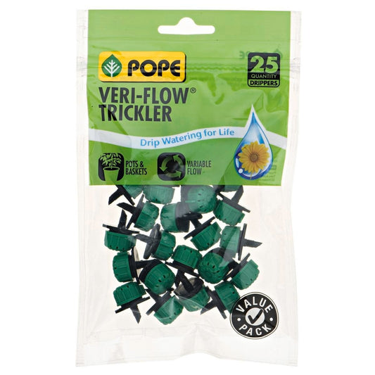 Pope Veri Flow Trickler 25 Pack - Adjustable - Polypropylene - Green