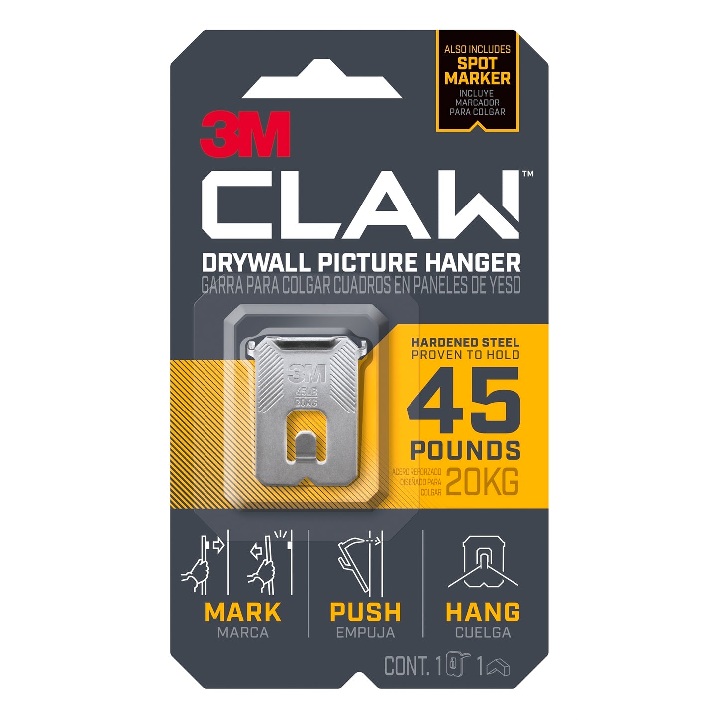 3M Claw Picture Hanger - 1 Pack