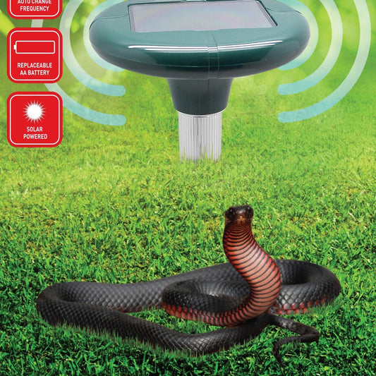 Sonic Guard Solar Snake Repeller - 25m² Coverage - LED Light - Weatherproof – view 2 - Auzzistore