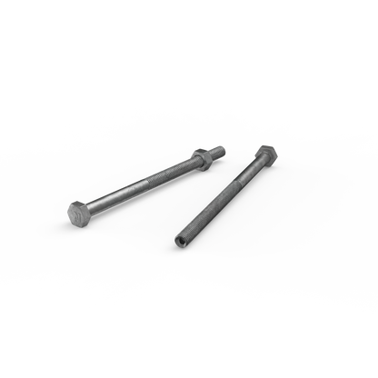 Zenith Hot Dip Galvanised Hex Head Bolts and Nuts M6 x 100mm 25 Pack