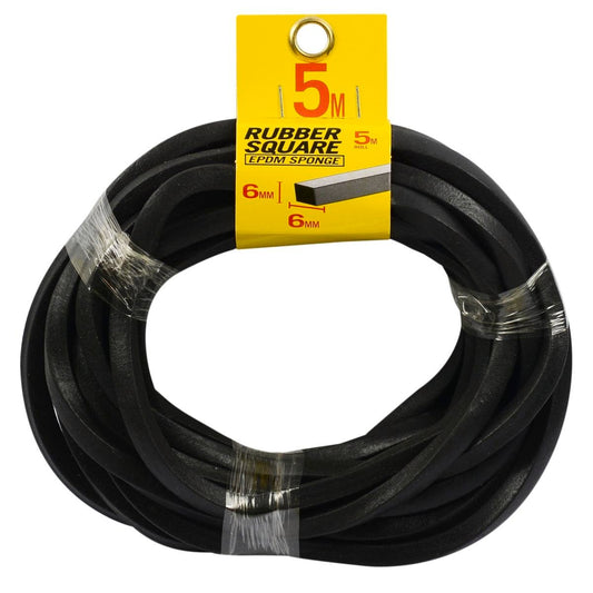 Moroday Rubber Square Sponge - 6mm x 5m - EPDM - Easy to Install - Auzzistore