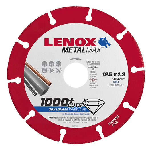 Lenox Metal Max Blade - 125 x 1.3mm - Diamond - 1000+ Cuts - Auzzistore