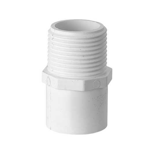 Holman 20mm x 3/4 Inch Press PVC BSP Male Thread Adaptor - Plastic - Durable - Auzzistore