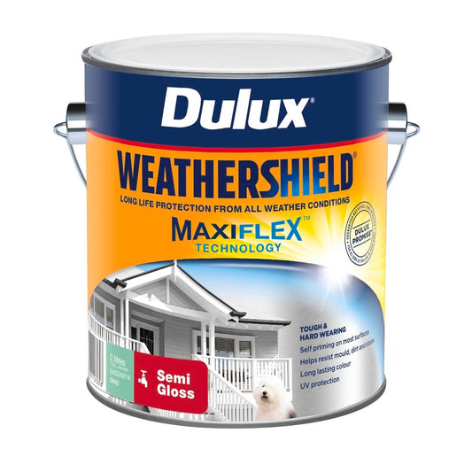 Dulux Weathershield Exterior Paint - 2L Deep Semi Gloss - 170mm x 163mm x 143mm - Auzzistore