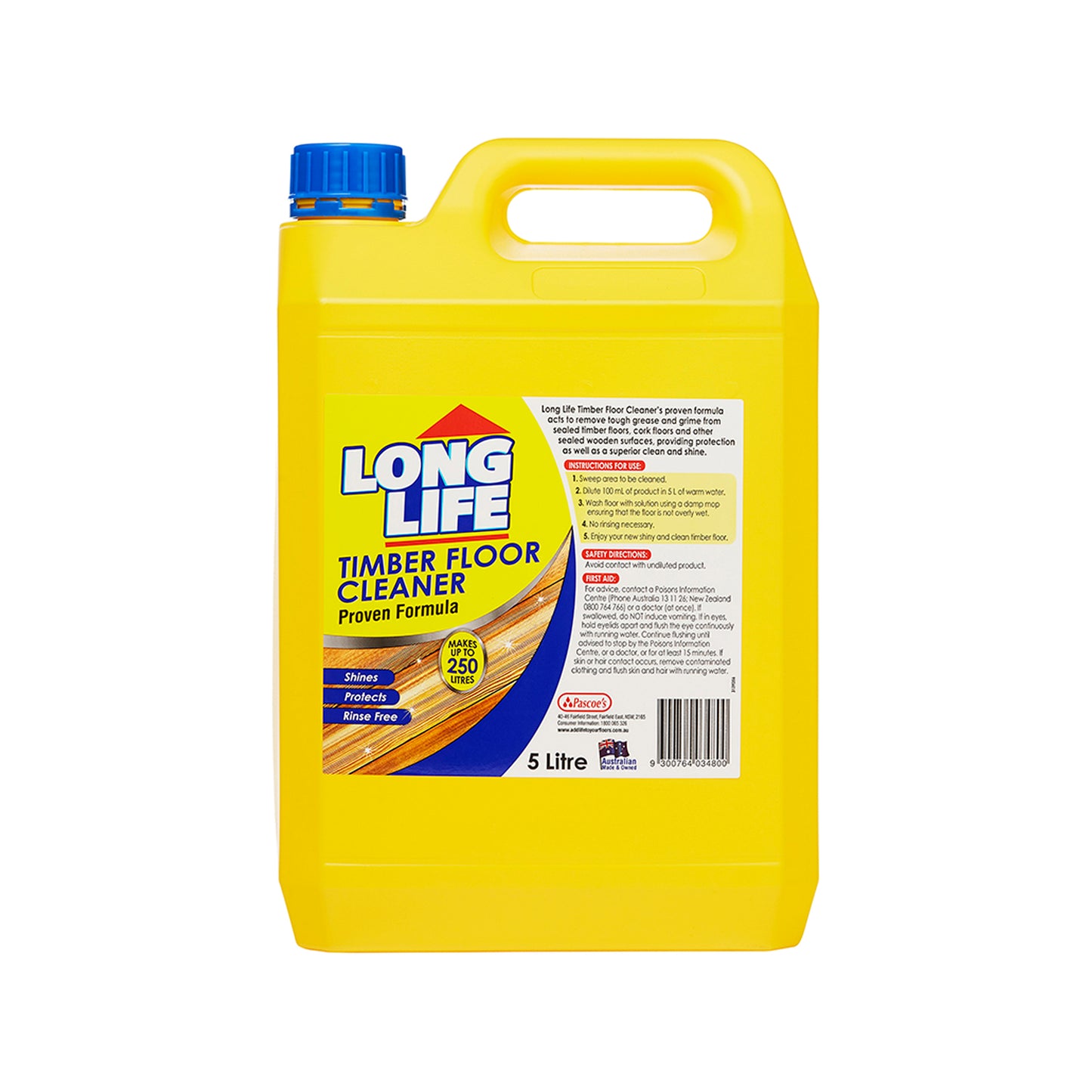 Long Life 5L Timber Floor Cleaner