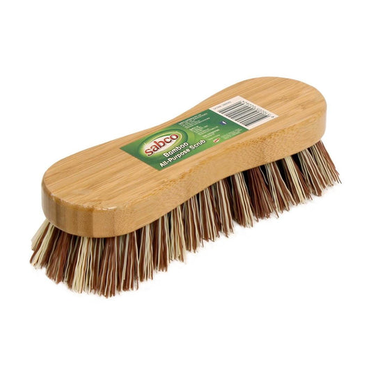 Sabco Bamboo All Purpose Scrub - 20cm - Bamboo - Heavy Duty