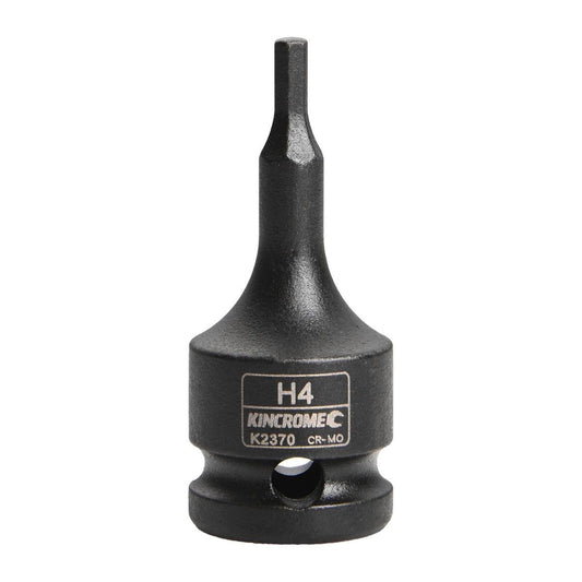 Kincrome 4 x 60mm 1/2" Drive Hex Impact Socket - Chrome Molybdenum Steel - Black - Auzzistore