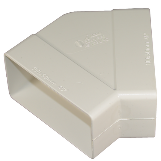 Icon Plastics 44 Square PVC Reverse Elbow Downpipe 45deg Durable - Auzzistore