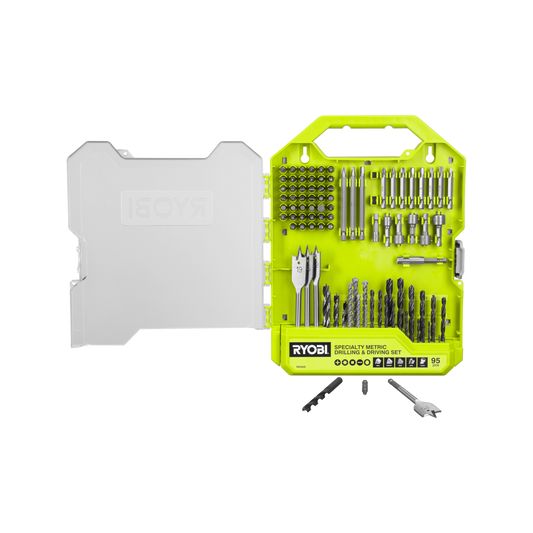 Ryobi 95 Piece Specialty Metric Drill and Drive Set - 251mm x 320mm - Versatile Bits – view 2 - Auzzistore
