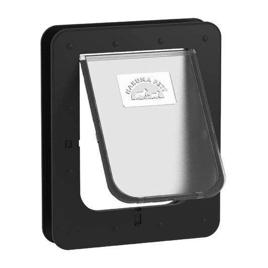 Hakuna Pets Medium Black Super Tough Pet Door 225mm x 290mm - Auzzistore