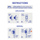 Permastik Small Cable Clips - 5 Pack - Plastic - Self-Adhesive