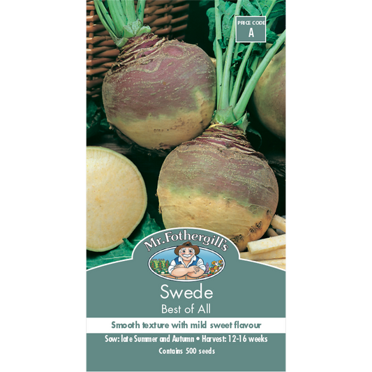 Mr Fothergill Swede Vegetable Seeds - 75mm - Hardy - Mild Flavor - Auzzistore