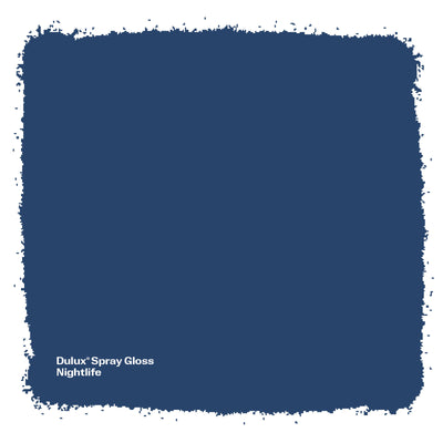 Dulux Spray Paint 340g Gloss Night Life - Fast Drying - Self-Priming