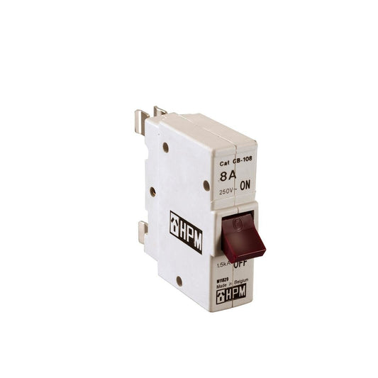 HPM Plug In Circuit Breaker - 8 Amp - Plastic - Tool-Free Reset - Auzzistore