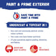 British Paints 1L Exterior Paint Prime Low Sheen Extra Bright