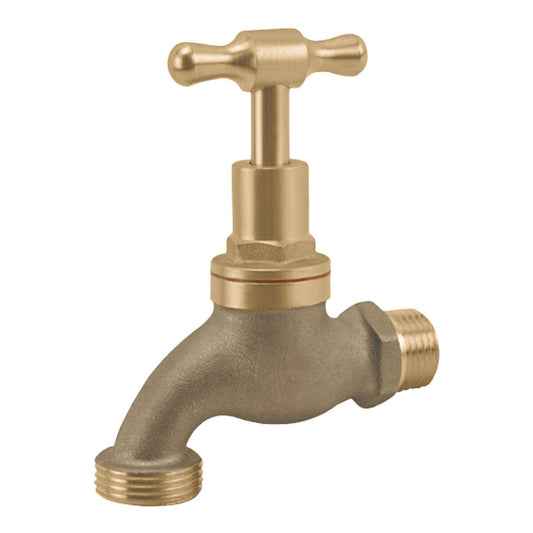 Kinetic 15mm Brass Garden Tap - Lead-Free - Durable - Leak-Free Seal - Auzzistore