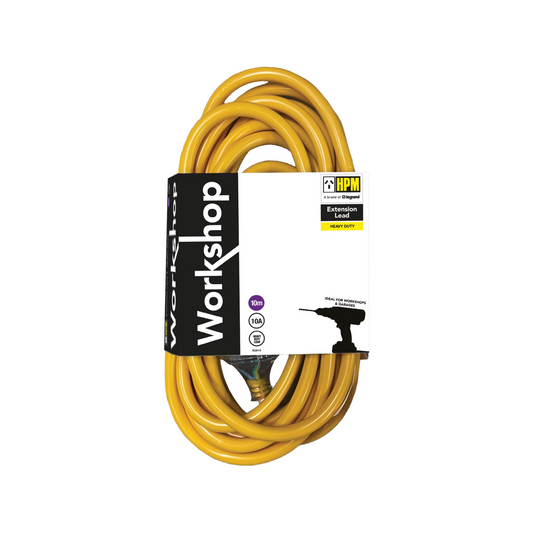 HPM Workshop Extension Lead - 10m - 1.0mm - Heavy Duty - Durable