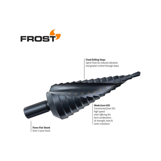 Frost 4 HSS Step Drill 20mm - High-Speed Steel - Precision Drilling – view 2