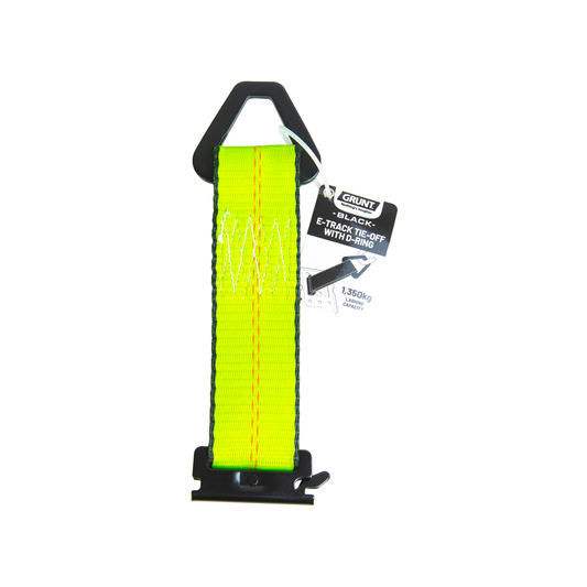 Grunt E Track Tie Off 50mm x 18cm - D Ring - Black - 1350kg Lashing Capacity – view 2 - Auzzistore