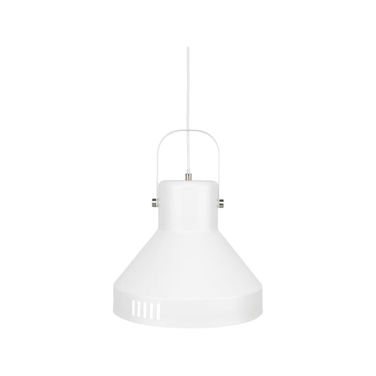 Brilliant Degraves Pendant Light - 35cm - Matte White - DIY Installation - Industrial Style