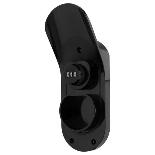 Arlec Heavy Duty Lockable Type 2 Connector EV Charger Cable Holder - 75mm x 250mm x 90mm - Black - Secure Storage & Organised Management - Auzzistore