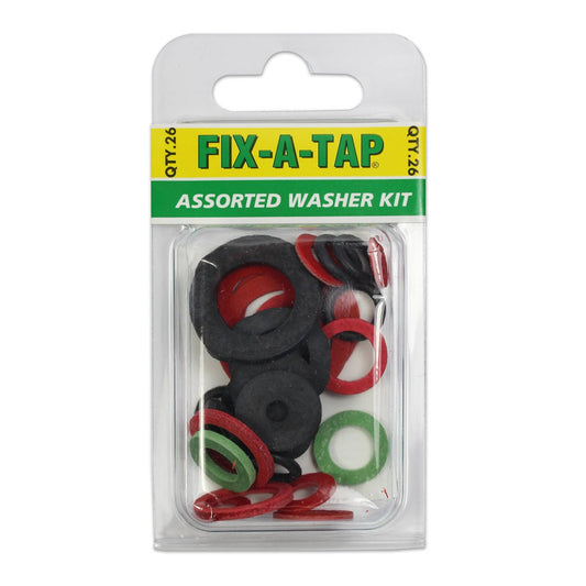 Fix a Tap Assorted Washer Kit 26 Pack - 64mm x 125mm x 24mm - Versatile Plumbing Solutions – view 2 - Auzzistore