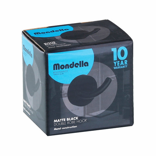 Mondella Resonance Double Robe Hook 70mm - Matte Black - Metal – view 2