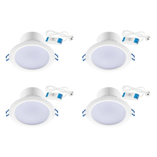 Deta Smart LED Downlight 10W 4 Pack - 940m - White - Adjustable Brightness