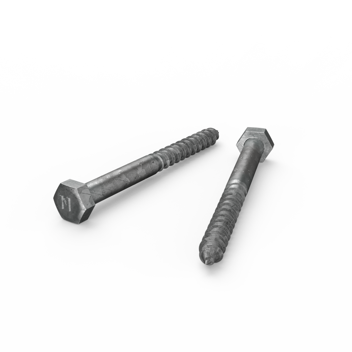 Zenith Hot Dip Galvanised Hex Head Coach Screws M8 x 90mm 25 Pack
