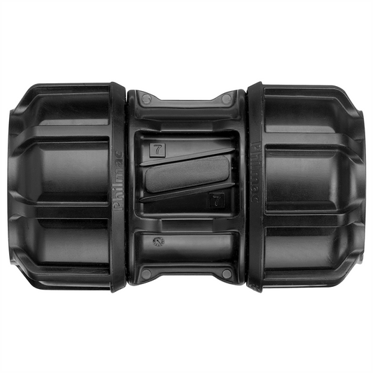 Philmac 25mm Poly Pipe Joiner - Polypropylene - Compact - Easy Disassembly - Auzzistore