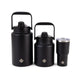 Oztrail 3.7L Insulated Jug Drink Flask - Matte Charcoal - 18/8 Stainless Steel