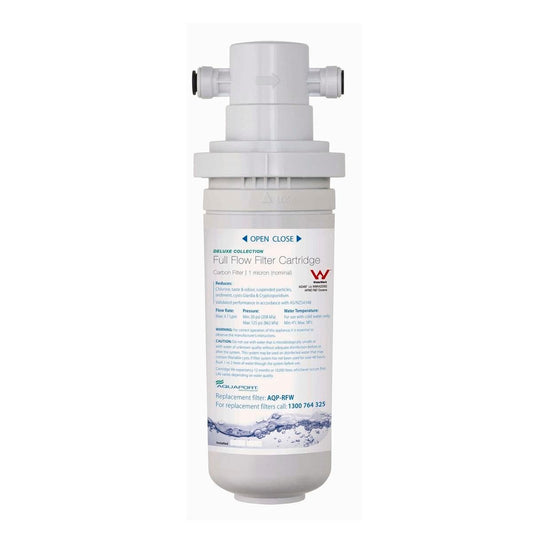 Aquaport Replacement Carbon Filter Cartridge - 60mm - Carbon Block - Reduces Chlorine Odour - Auzzistore