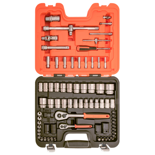 Bahco 1/4" & 1/2" Square Drive Socket Set - 25 Pieces - Alloy Steel – view 2 - Auzzistore