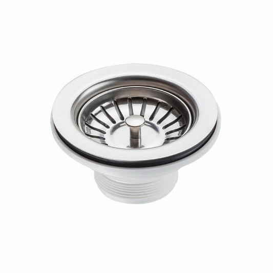 Kinetic 50mm Stainless Steel Sink Basket Waste Easy Install Durable - Auzzistore