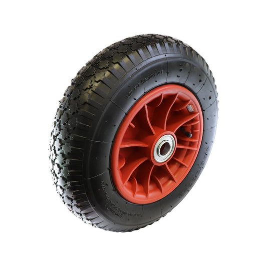 Easyroll Wheelbarrow Wheel 4 0 x 8 Nylon Rubber Impact Cushioning - Auzzistore