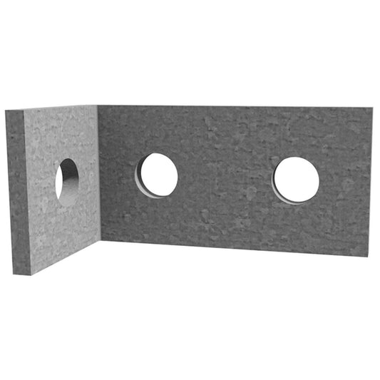 Dunnings Galvanised Angle Bracket 40x80x40x5mm M12 Heavy-Duty - Auzzistore
