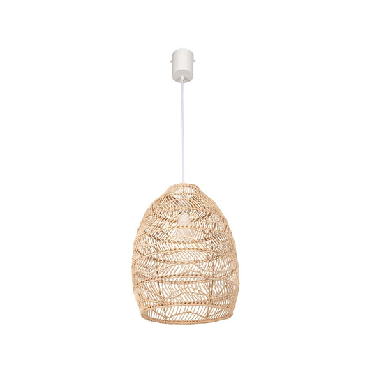 Brilliant Anji Rattan Pendant Light - 32cm - DIY Installation - Coastal Style – view 2 - Auzzistore