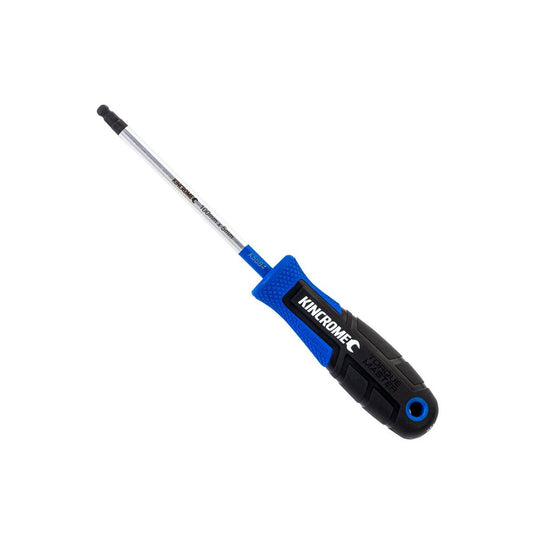 Kincrome 5 x 100mm Torquemaster Ball Hex Screwdriver - S3 Alloy Steel - Magnetic Tips