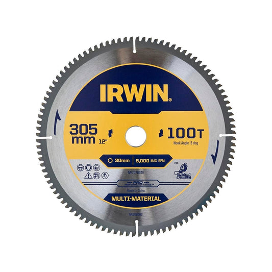 Irwin 305mm 100t Marathon Pro Circular Saw Blade - Multi Material - Durable Cutting