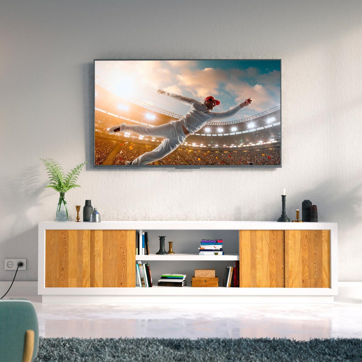 Click White 6 Outlet Powerboard With Master Switch