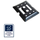 Grunt E Track Versatile Fixing Plate - 130mm x 14mm x 160mm - Black - 550kg Capacity