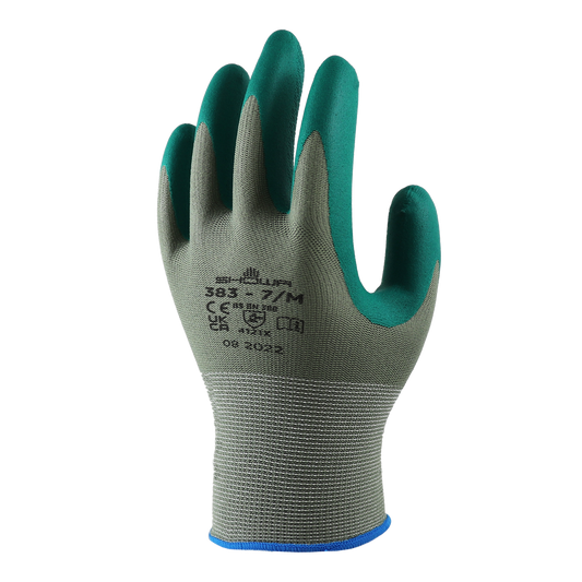 Lynn River Showa 383 Green Biodegradable Gardening Glove Small - 110mm x 280mm - Eco-Friendly Tactile Design - Auzzistore