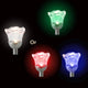 Click Rose Solar Pathway Light - 80mm - Stainless Steel - Outdoor Use