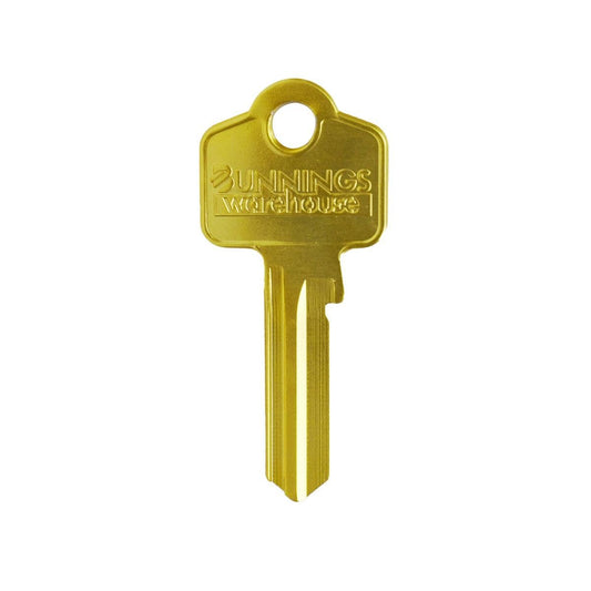 Ehi Gold Blank Key - KKWO2GLD - 53mm x 25mm x 2mm - Durable Aluminium Alloy - Auzzistore