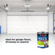 White Knight Ultra Pave Garage Floor Paint - 1L - White - Heavy Duty - DuraTough Technology - Oil & Grease Resistant