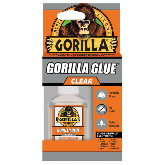Gorilla Glue Clear Adhesive - 51ml - Glue - Water Resistant - Auzzistore